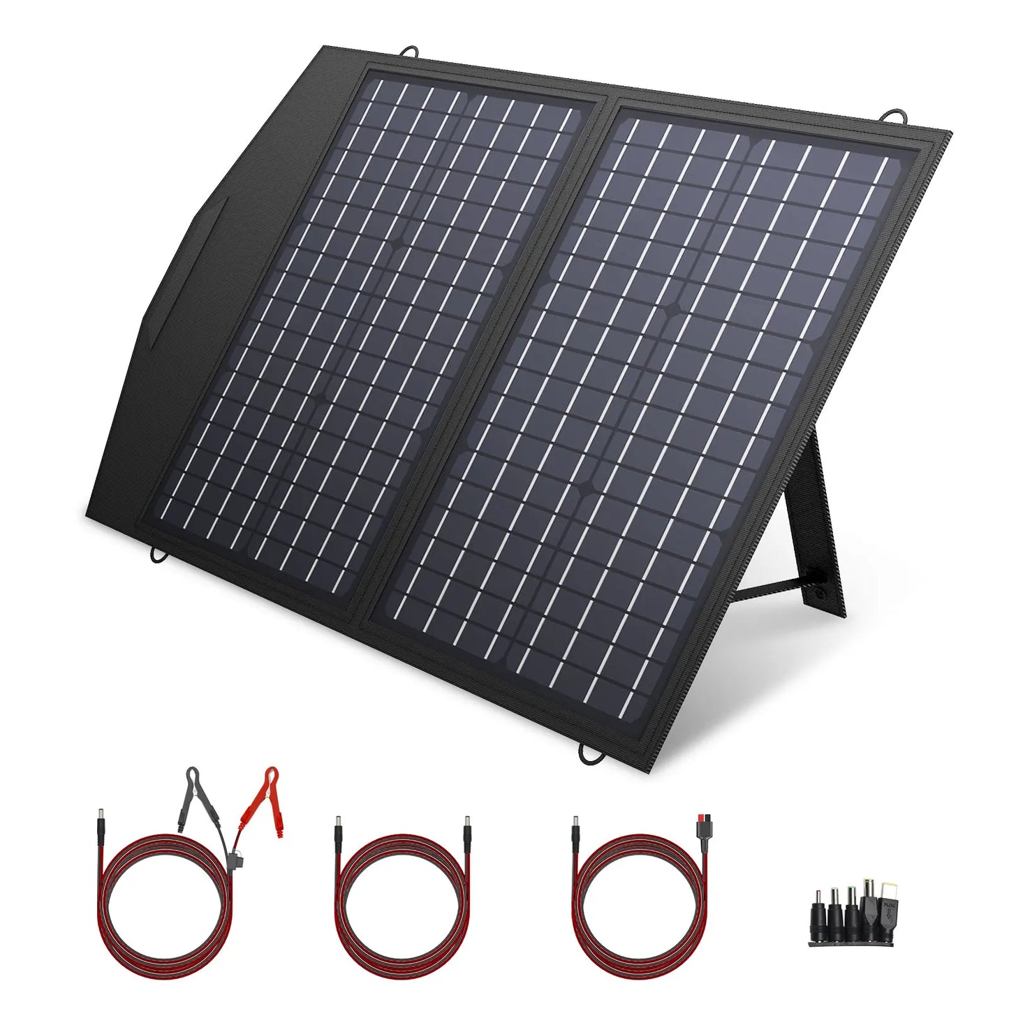 18V Foldable Solar Panel, 60/100/140/200W Mobile Solar Charger for Power Supply, Laptop, Solar Generator, Fishing