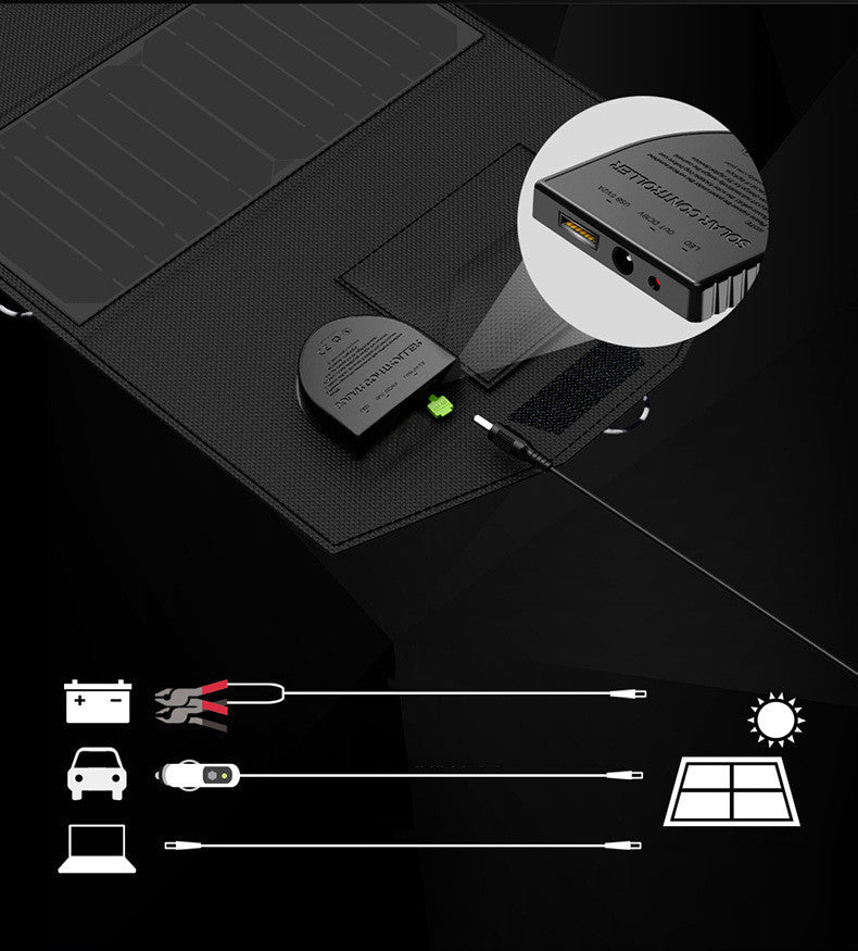 21W Outdoor Folding Solar Charging Panel