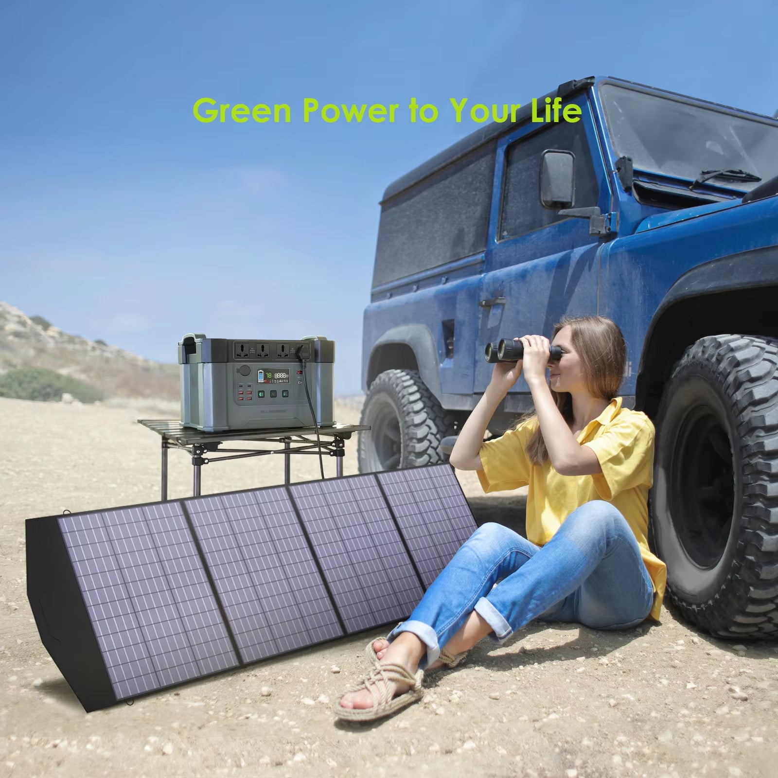 18V Foldable Solar Panel, 60/100/140/200W Mobile Solar Charger for Power Supply, Laptop, Solar Generator, Fishing